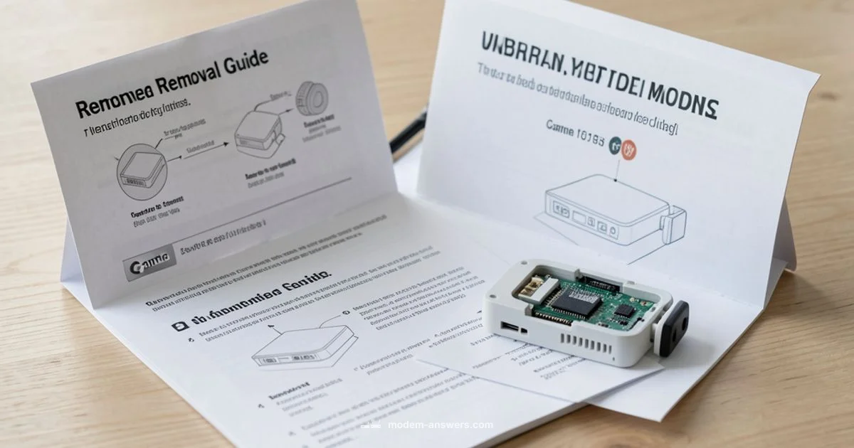 Modem Removal - Modem Answers