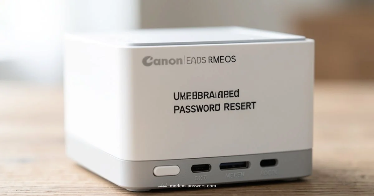 Reset Password - Modem Answers