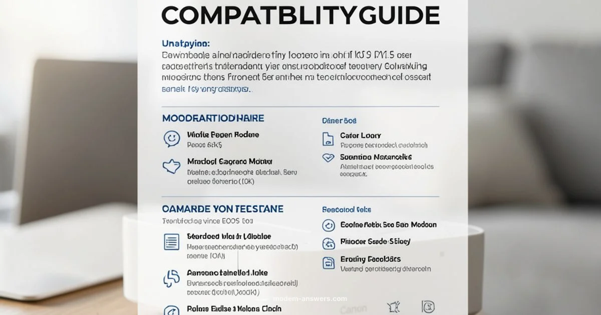 Modem Compatibility - Modem Answers