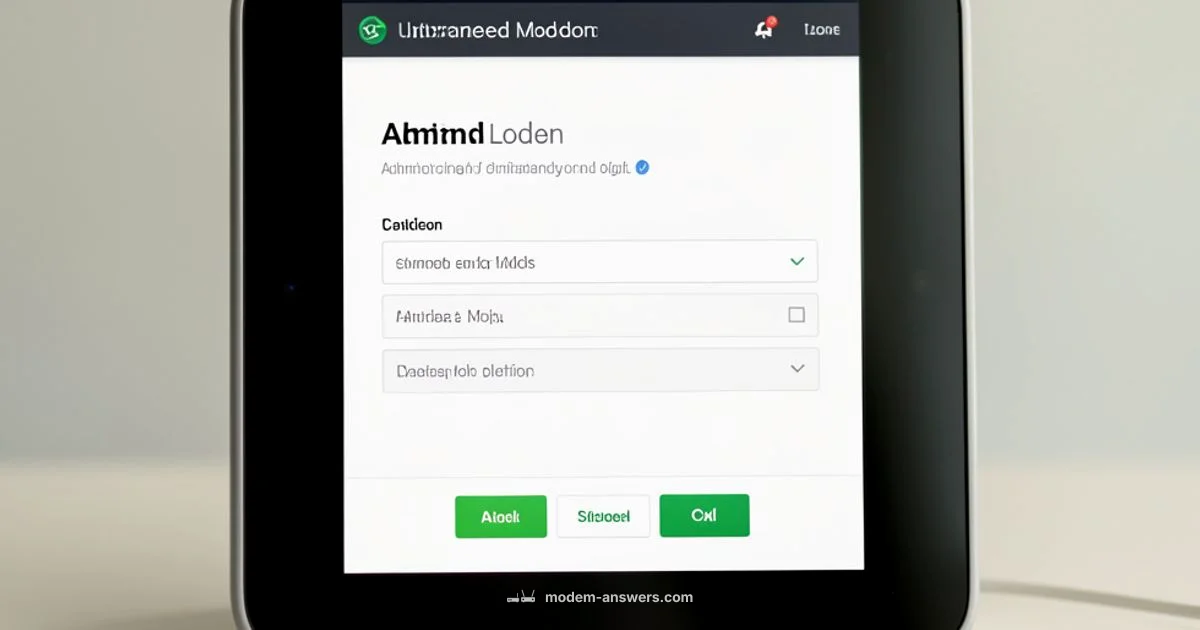 Forgot Modem Password - Modem Answers