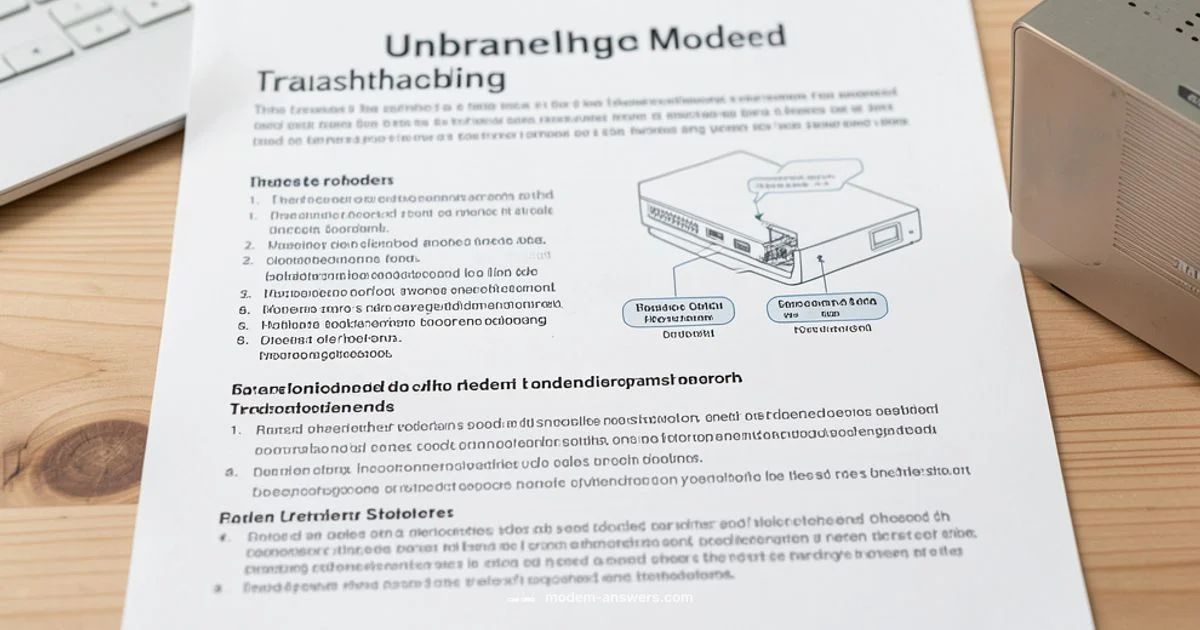 Modem Troubleshooting - Modem Answers