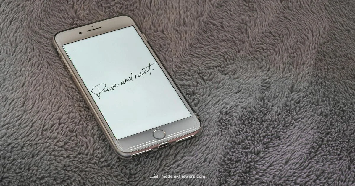 Reset Guide - Modem Answers