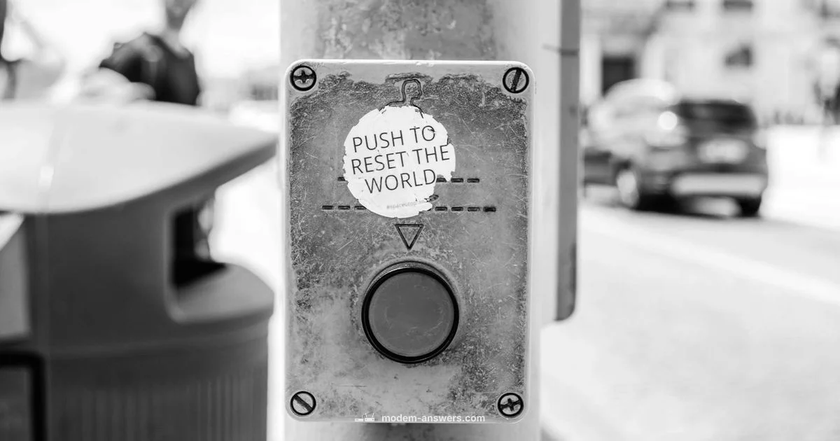 Reset Modem Guide - Modem Answers