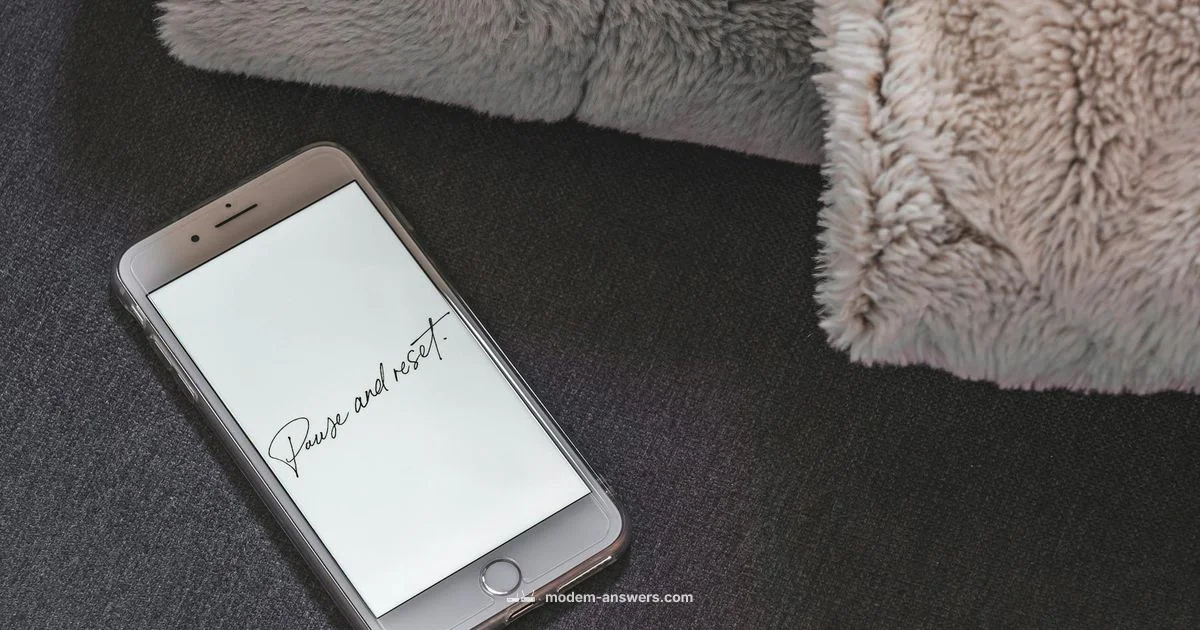 Modem Reset Guide - Modem Answers